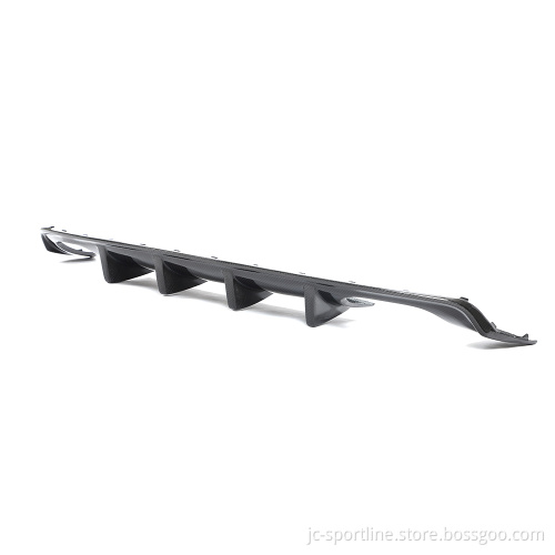 JC Sportline Carbon Fiber Car Rear Diffuser for Audi A3 8V SLINE/S3 Sedan 4-Door 2014-2016